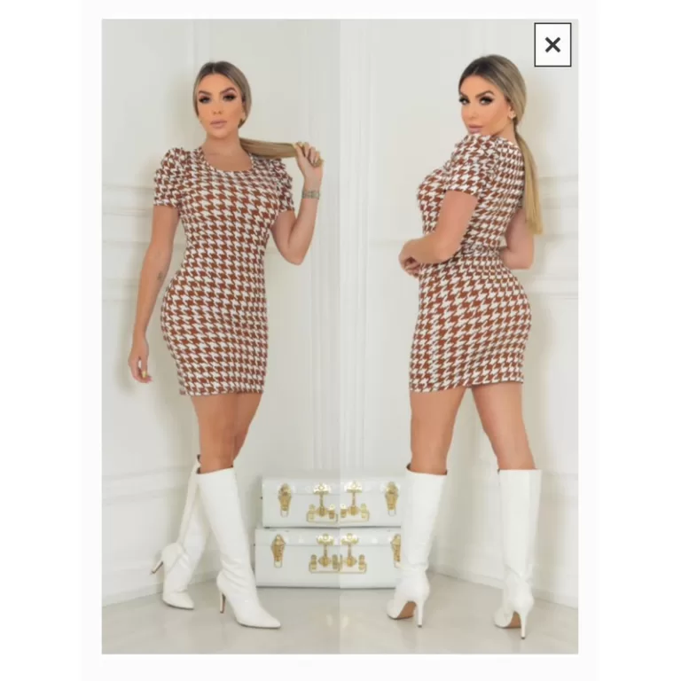 Vestido Adulto Manga Princesa Pied Pule Caramelo