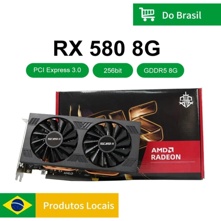 Placa De Vídeo Rx 580 8gb Original Com Nota Fisca