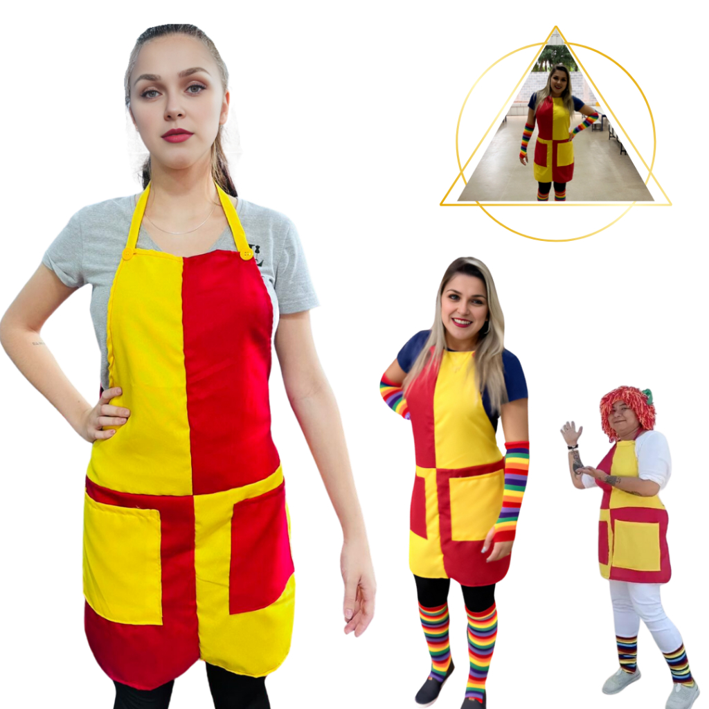 Avental Fantasia Personagem Emilia