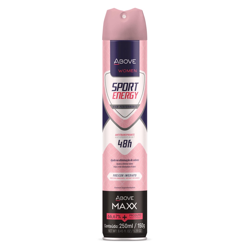Above Desodorante Maxx Energy Women 250ml/150g