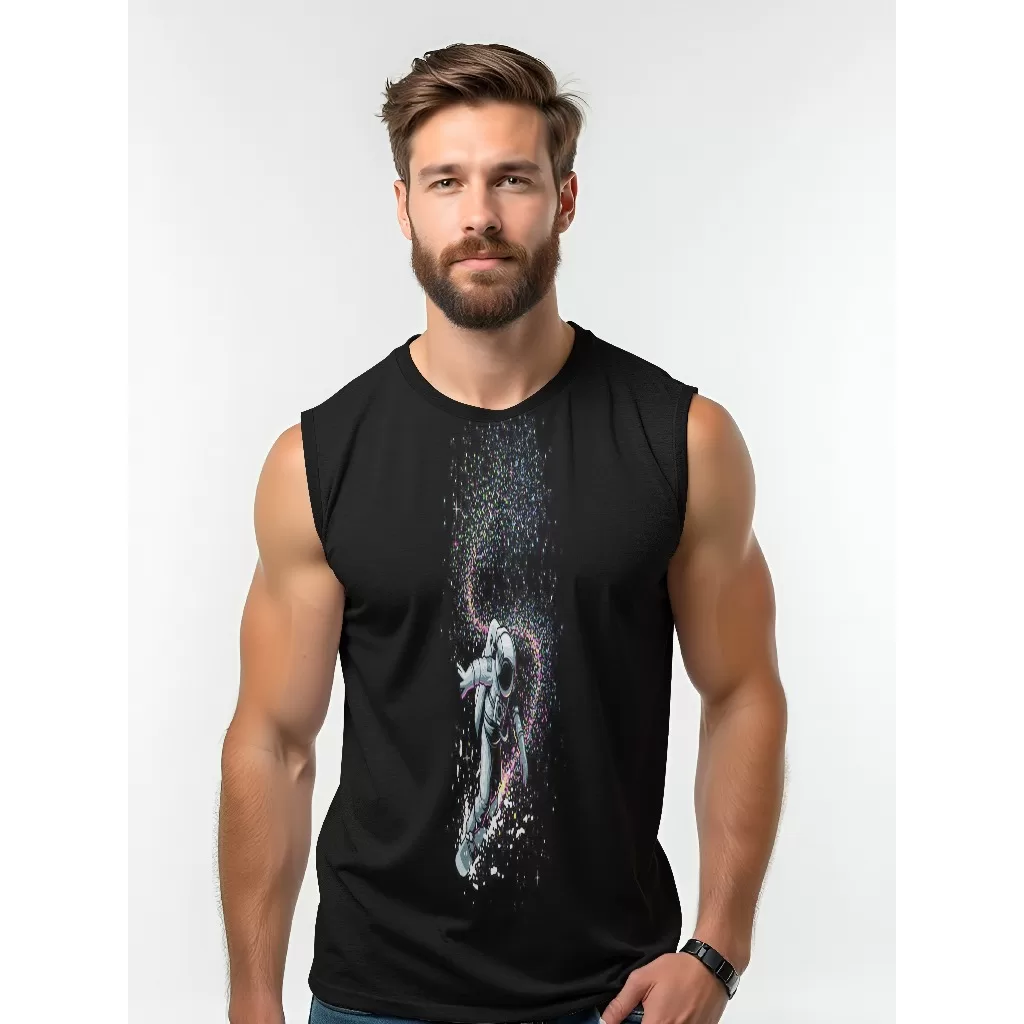 Camiseta Dry Fit Masculina UV 50+ Surf Astronauta Estampada  Academia Corrida Treino Casual