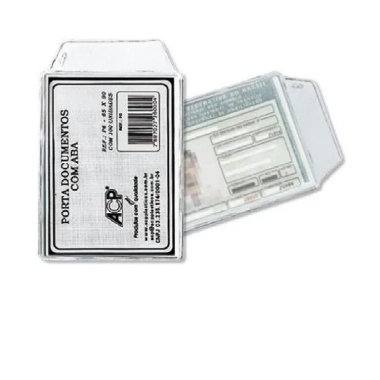 Kit Protetor Porta Documentos Cnh 65mm x 90mmC/aba
