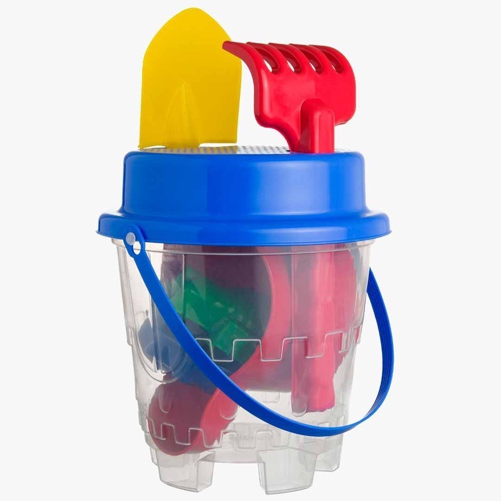 Balde de Praia Castelinho com Pá e Rastelo – Marbel Black Friday