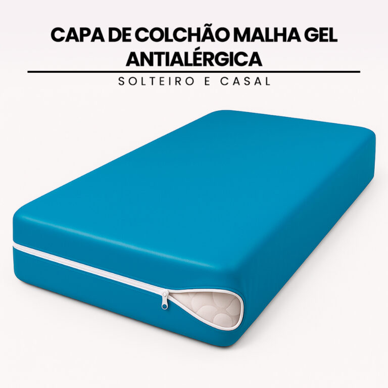Capa de Colchão Malha Gel Antialérgica, Lavável