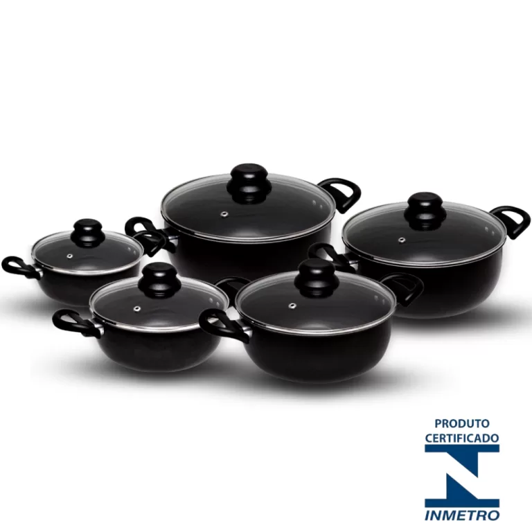 Conjunto De Panelas Antiaderente Caçarola Teflon 