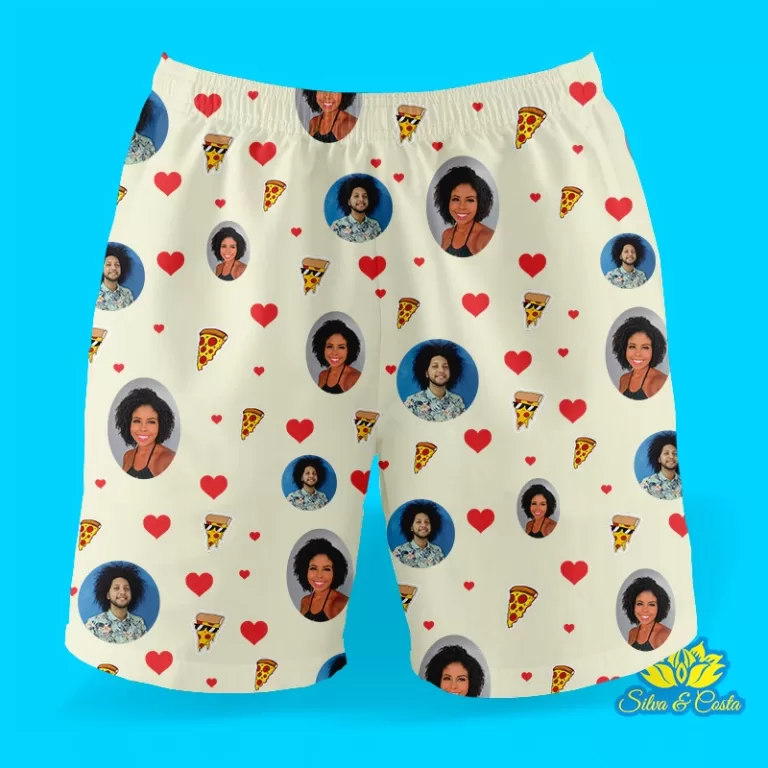 Samba-Canção com Foto Shorts Masculino Pijama