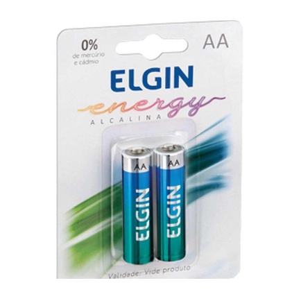 Pilha Alcalina AA pequena Elgin Energy 1,5V –