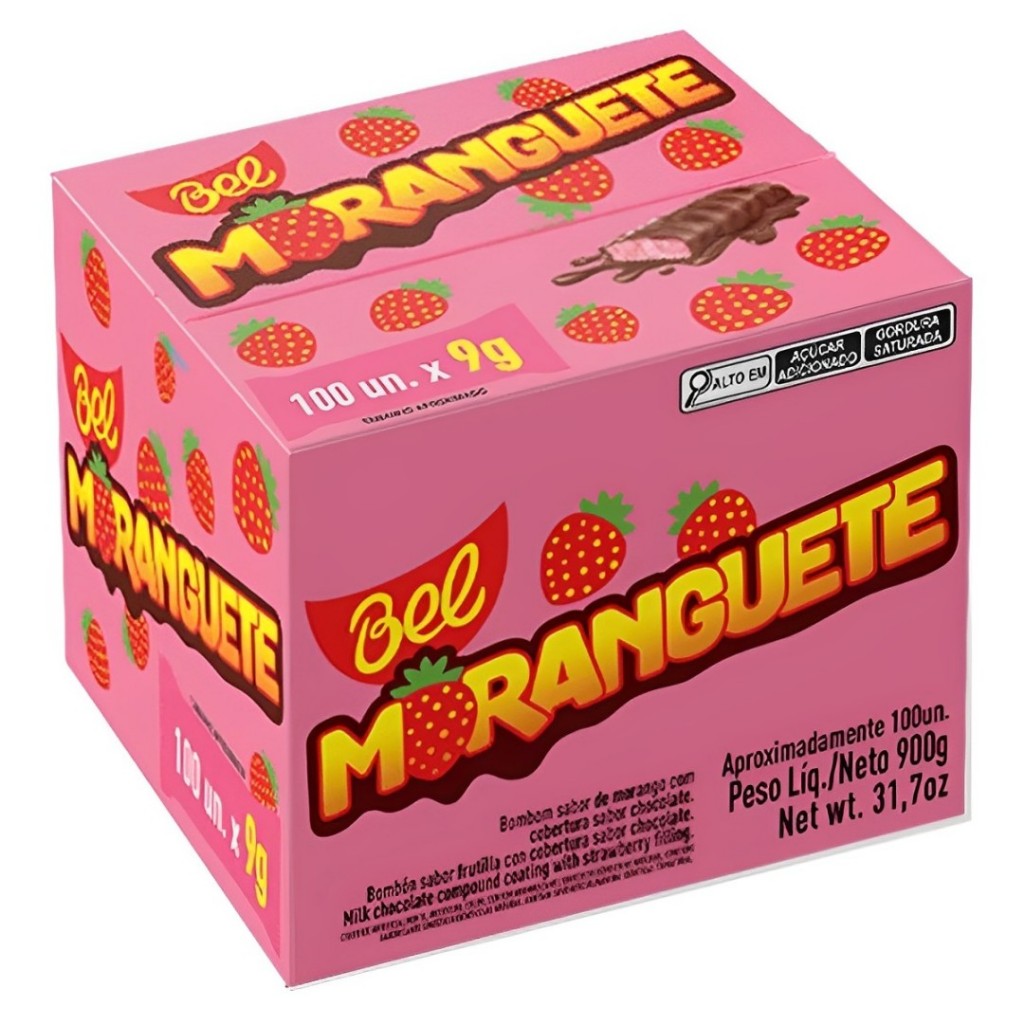 Chocolate Moranguete Caixa C/100 Unidades 9gr Bel