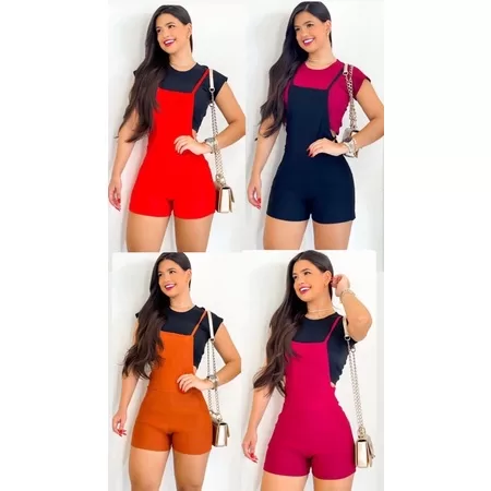 Promoção /jardineira+Cropeed,femenina tendência