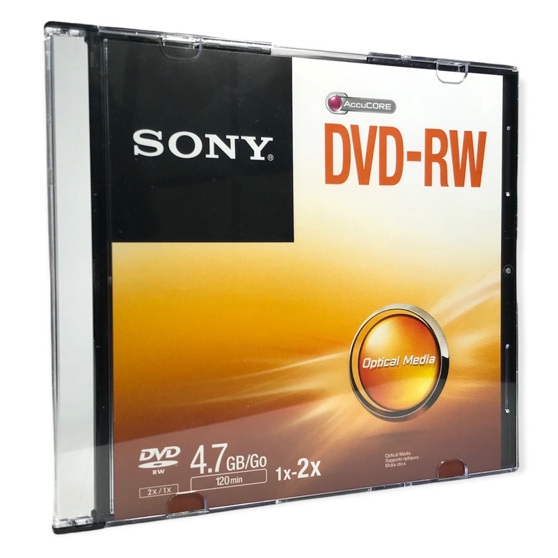 DVD-RW SONY 4.7GB/Go 120MIN 1X-2X UNIDADE