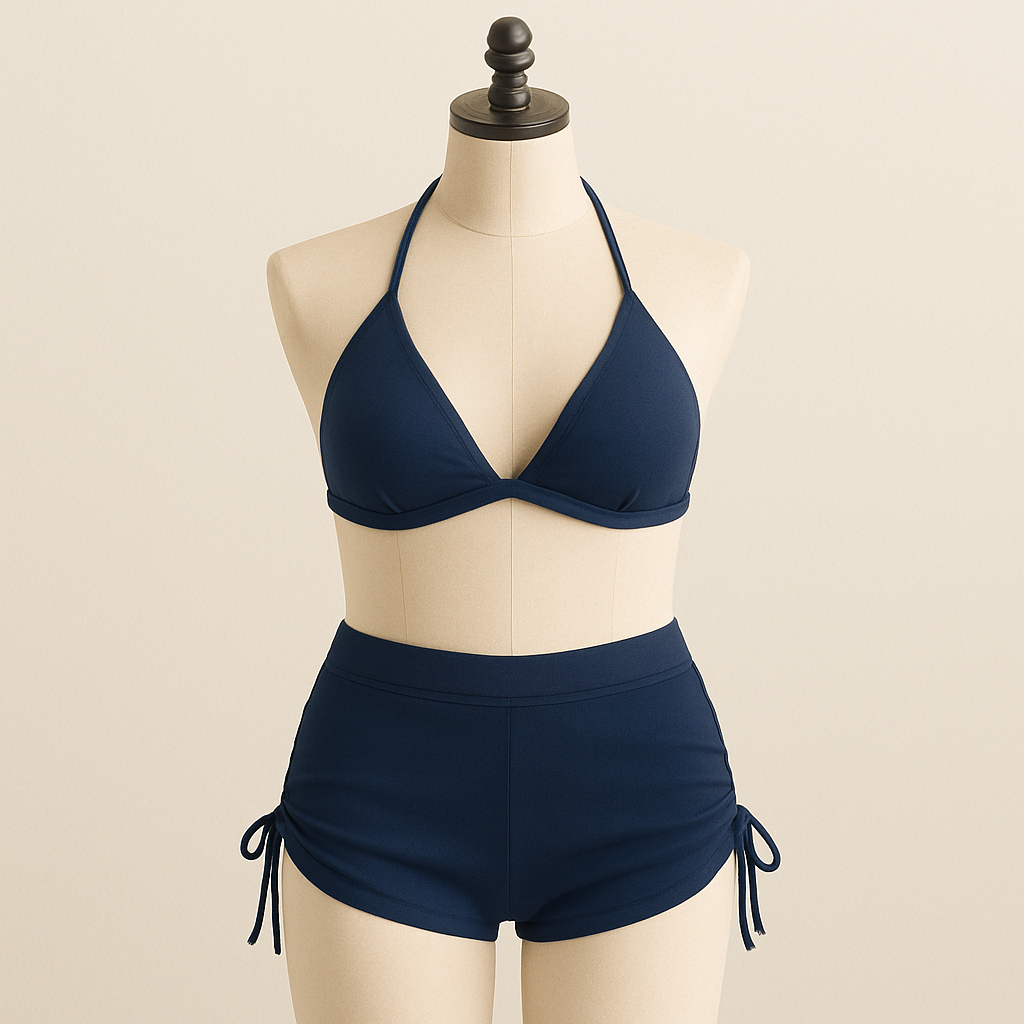 Conjunto duo Biquíni Sunkini Sunquini Bionda Shortinho De Praia Bojo Verão moda praia feminino