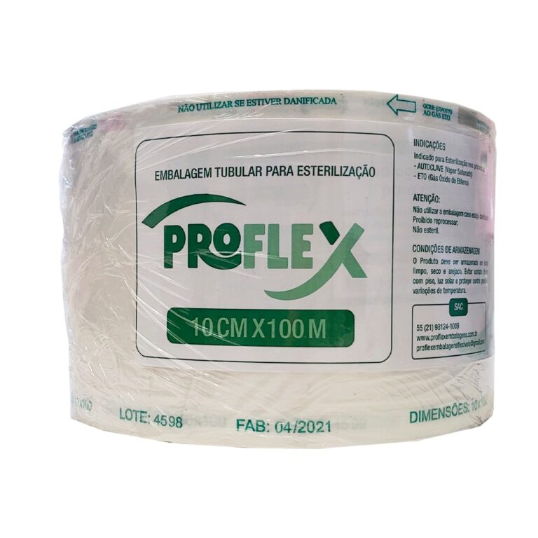 Bobina Rolo 8cmX100m Grau Cirúrgico Esterilizaç
