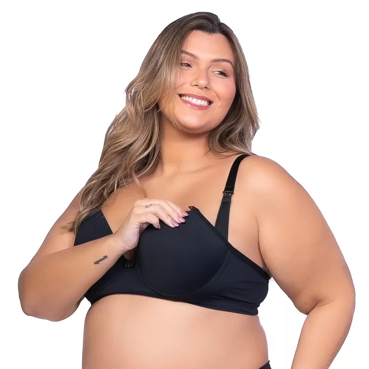 Sutiã Plus Size Amamentação Com Bojo Primeira L