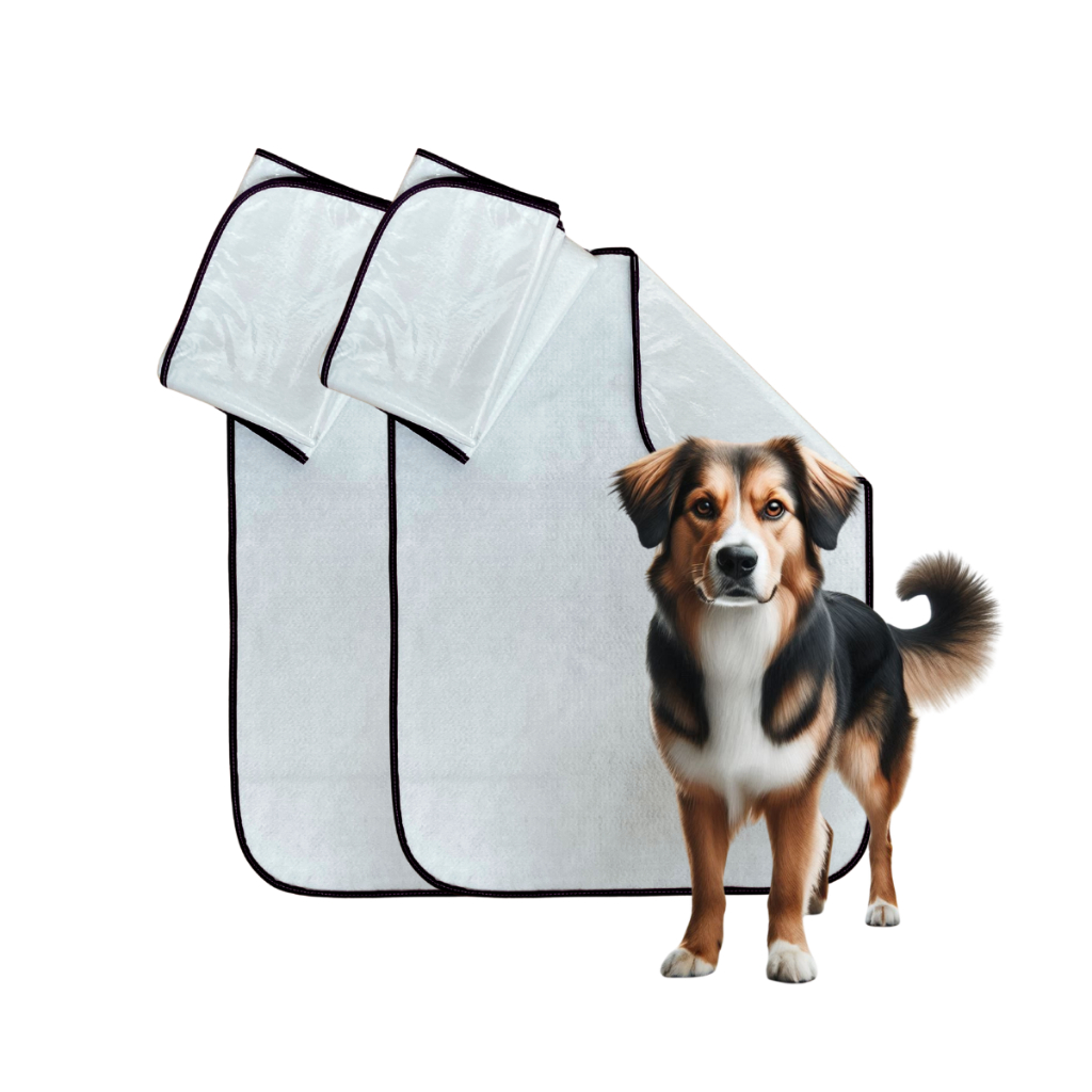 Kit 2 uni. Tapete Higiênico Lavável Para Pet Cães Xixi Cachorro Grande 80x60cm 400 Lavagens