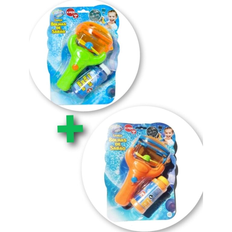 2 LANÇA BOLHAS  DE SABÃO KIT COM 2