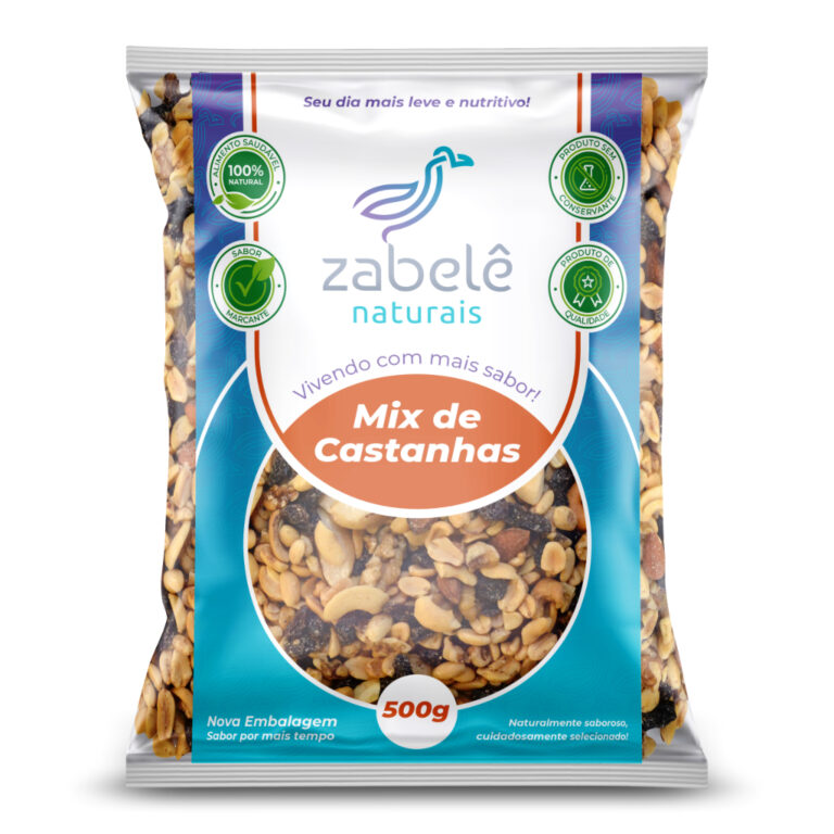 Mix de Castanhas Natural Crocantes – Zabelê