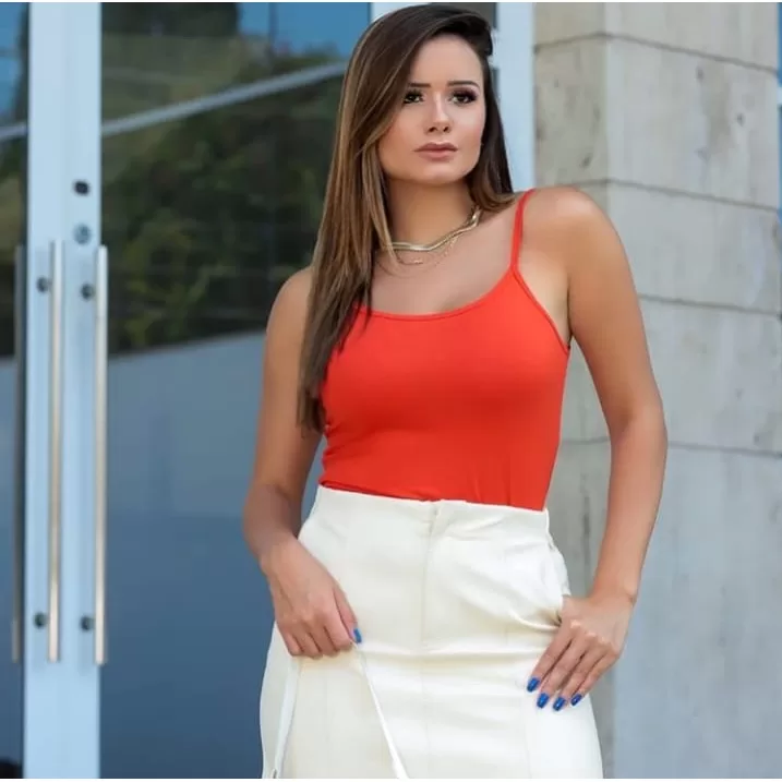 Regata Feminina básica com alça blusinha de alci