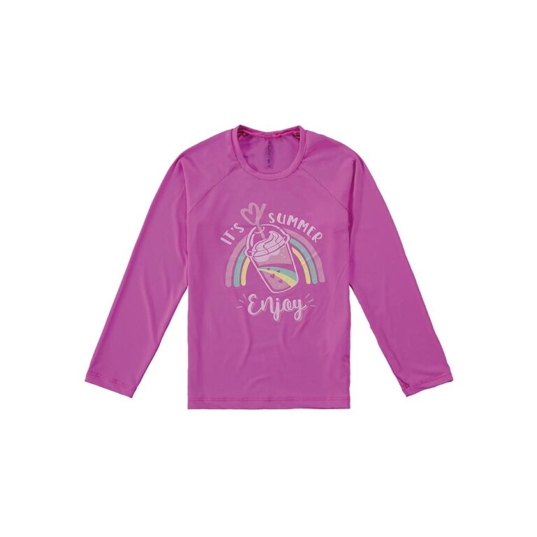 Blusa com Proteção UV Infantil Feminino Verão R