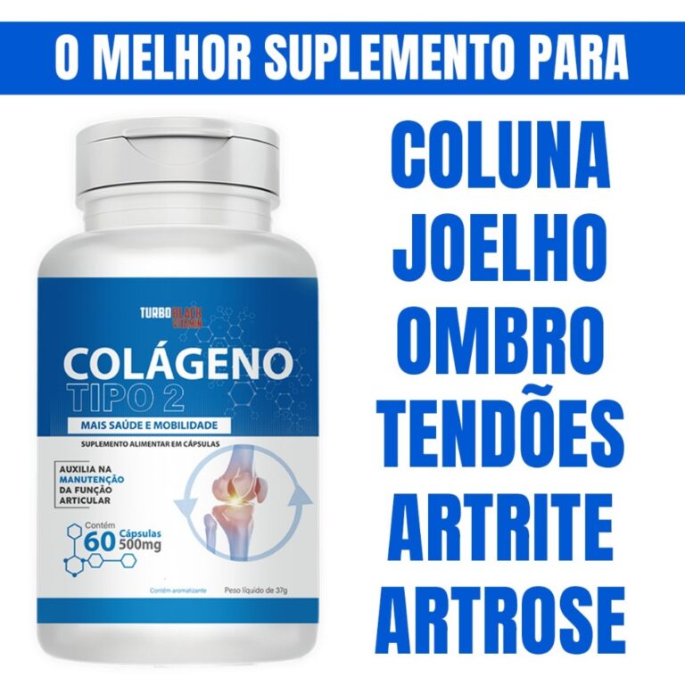 Colágeno Tipo 2 Não Desnaturado 40 mg Premium pa