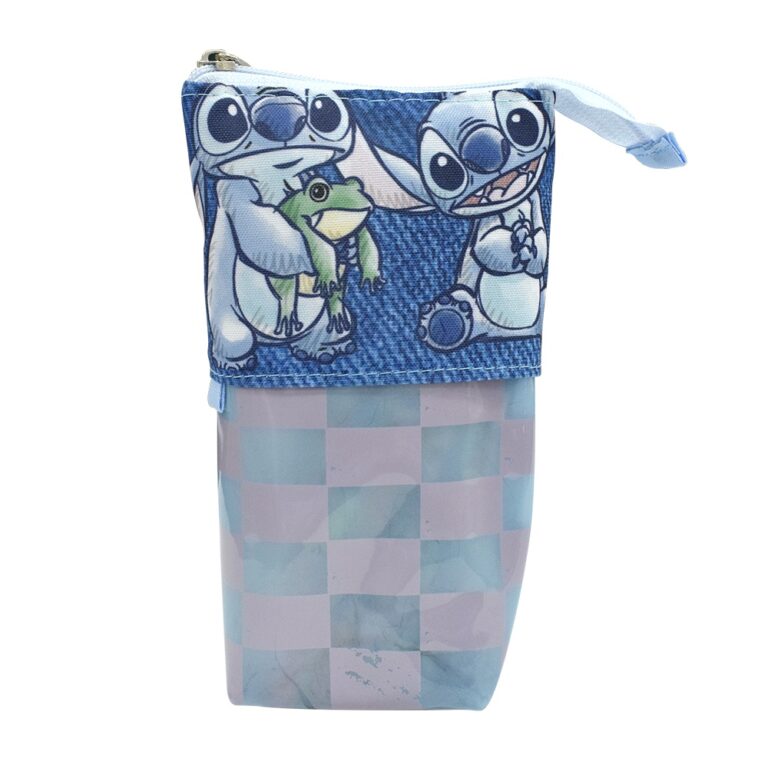 Estojo Stitch Disney Retrátil  em Tecido Para Bol