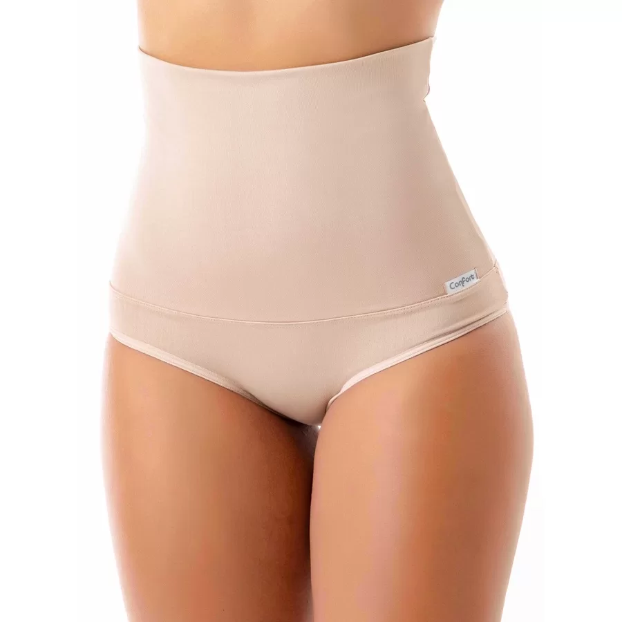 Kit 2 Calcinha Cinta Modeladora Cintura Compressão Seca Barriga Cós Alto Atacado