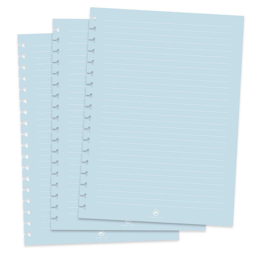 Refil De Folhas P/Caderno Univ. Azul Tira e Põe 48fls – Dac