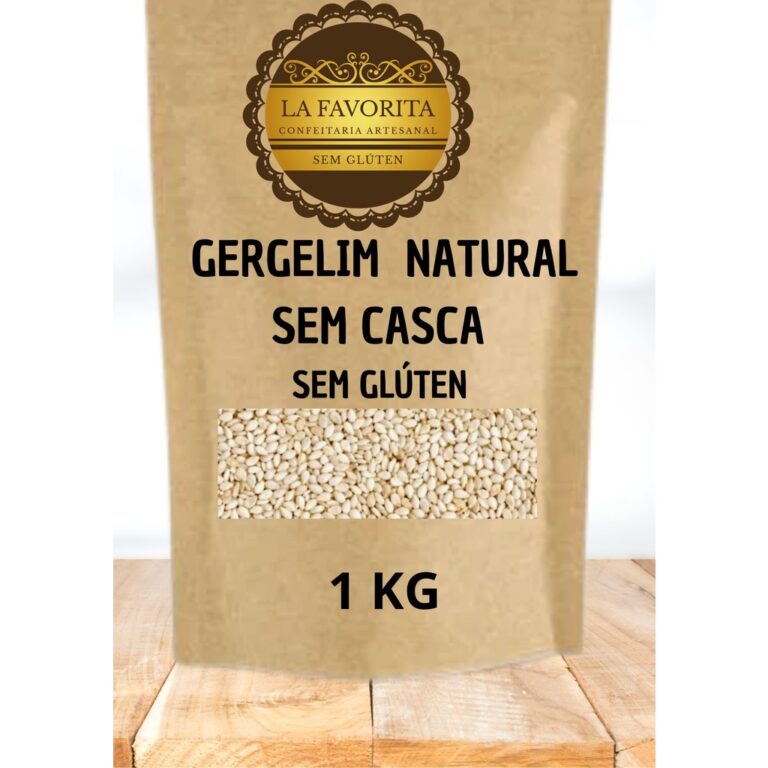 Gergelim Branco sem Casca 1 KG – Sem Glúten