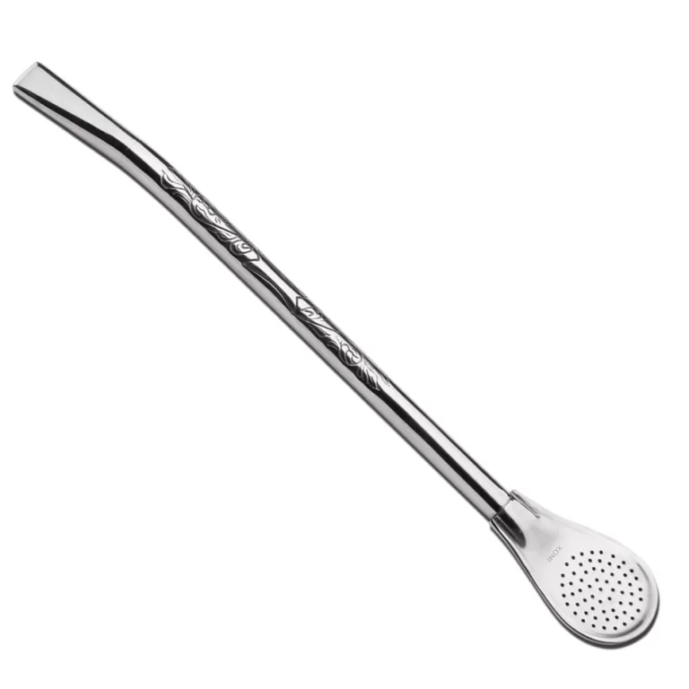 Bomba Chimarrão Tererê Inox 19cm Redonda Pera De