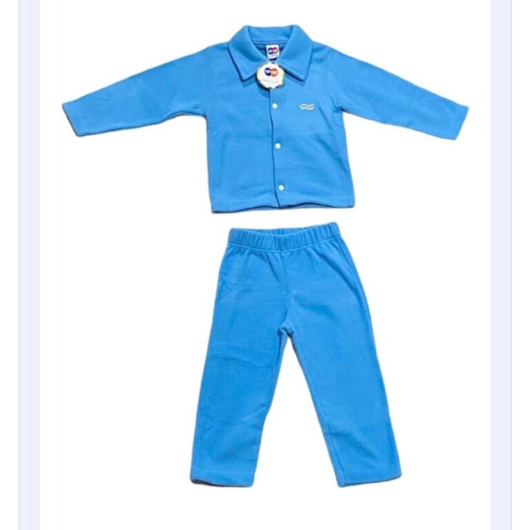 Conjunto Pijama Bebe Infantil Fleece Soft 2 Peças