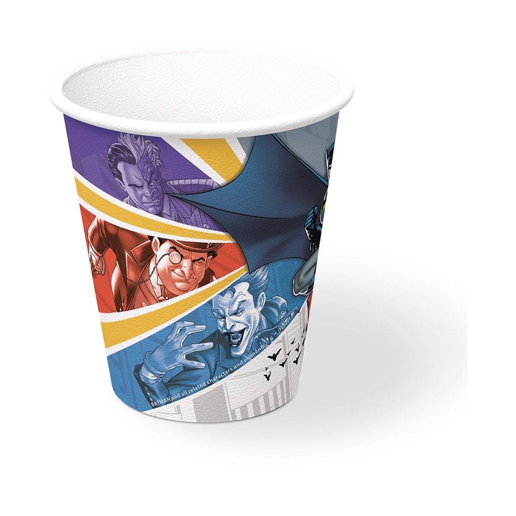 Copo de Papel 200ml Batman 2016 Festcolor 8und