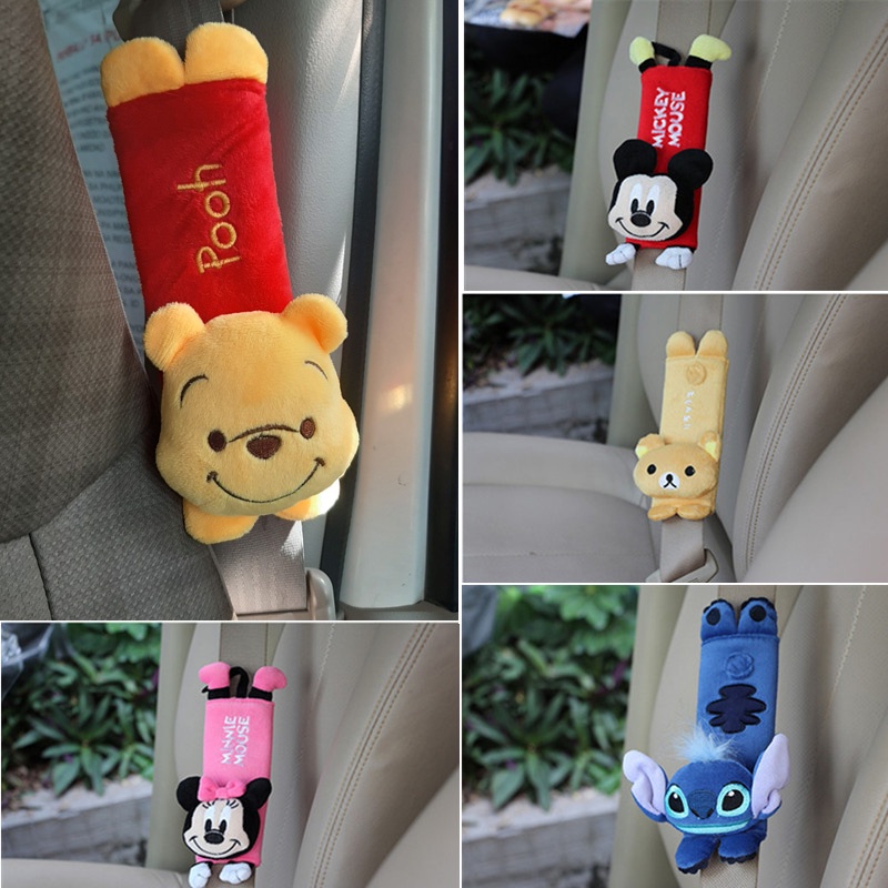 1 Pc Bonito Dos Desenhos Animados Almofadas Cinto De Segurança Do Carro Arnês Alça De Ombro Mochila