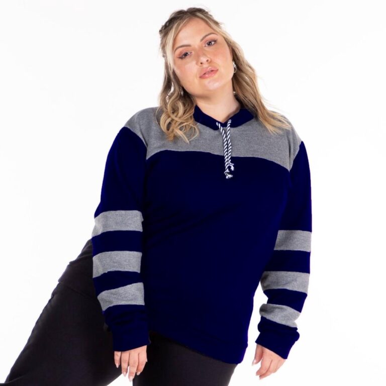 Blusão feminino Plus Size com Recortes 103829 Mol