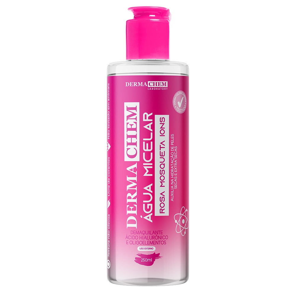 Água Micelar Demaquilante Rosa Mosqueta Clareador Pele Seca
