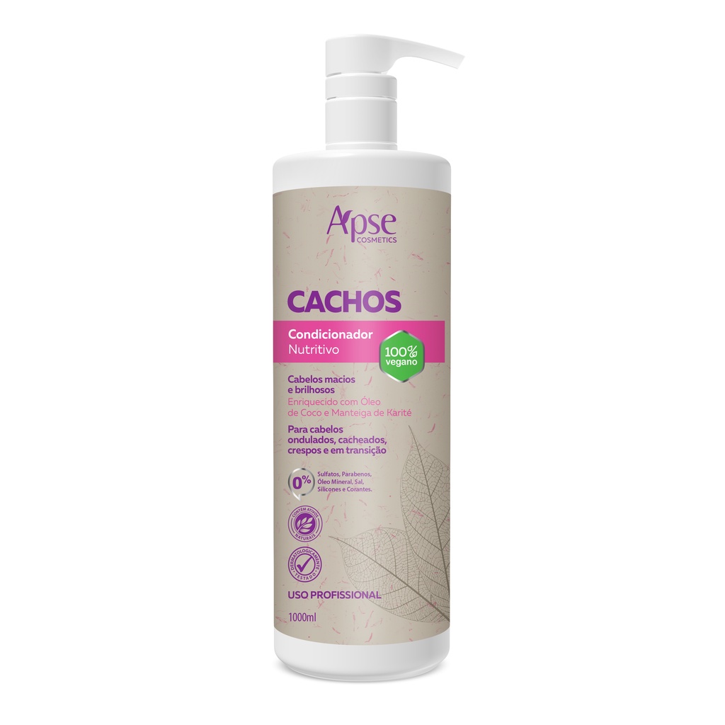 Condicionador PROFISSIONAL 1L + Apse + Nutritivo Cachos