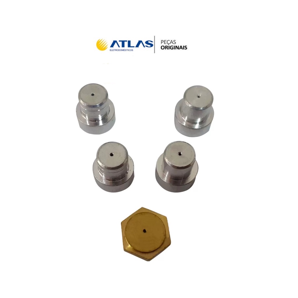 Kit Conversão de Gás Botijão Para Fogões Atlas 4 Bocas