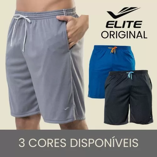 Bermuda Masculina Elite Calção Short Esportivo p