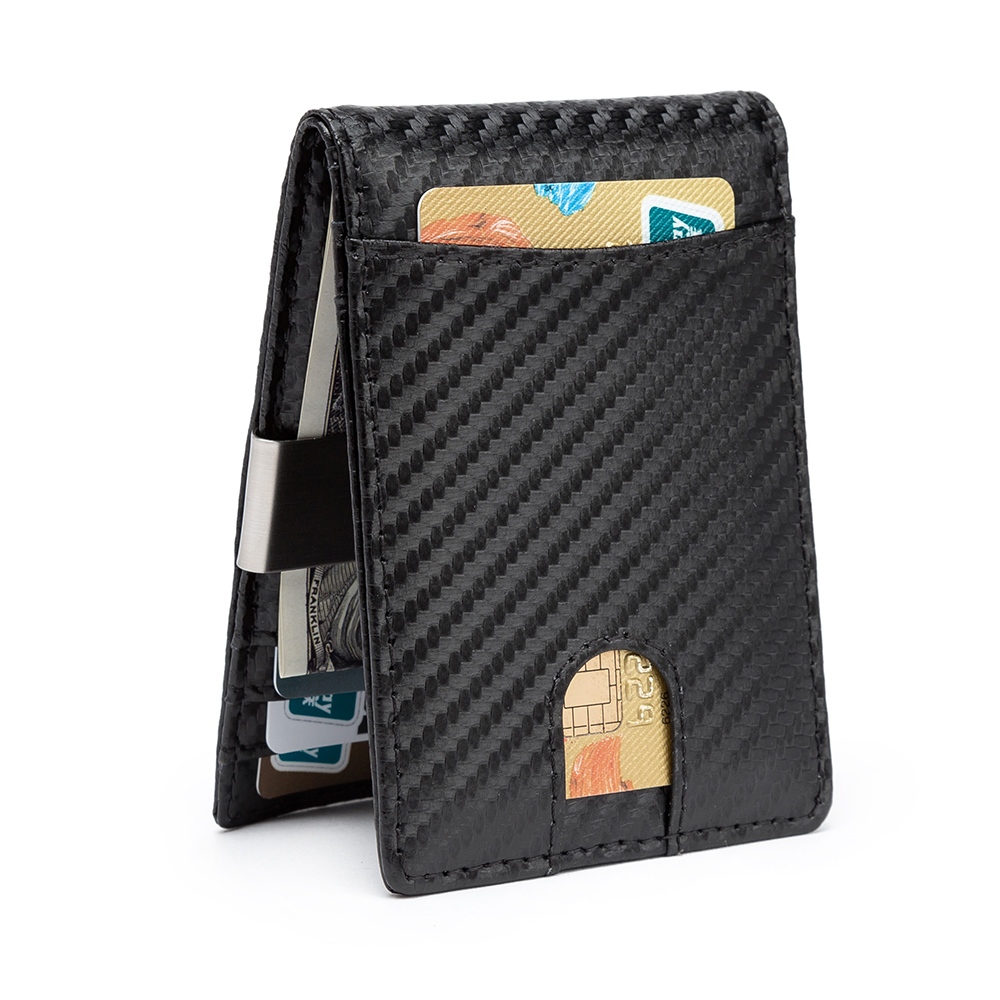 Carteira Masculina P.U Clip Para Cédula Porta Cartões