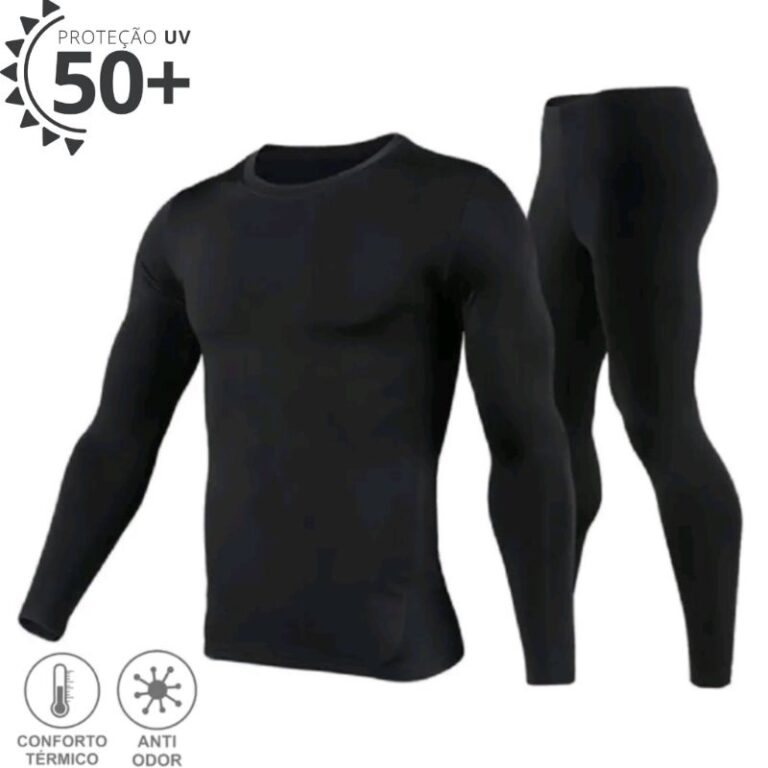 Conjunto Térmico Blusa e Calça Proteção Uv50+ 