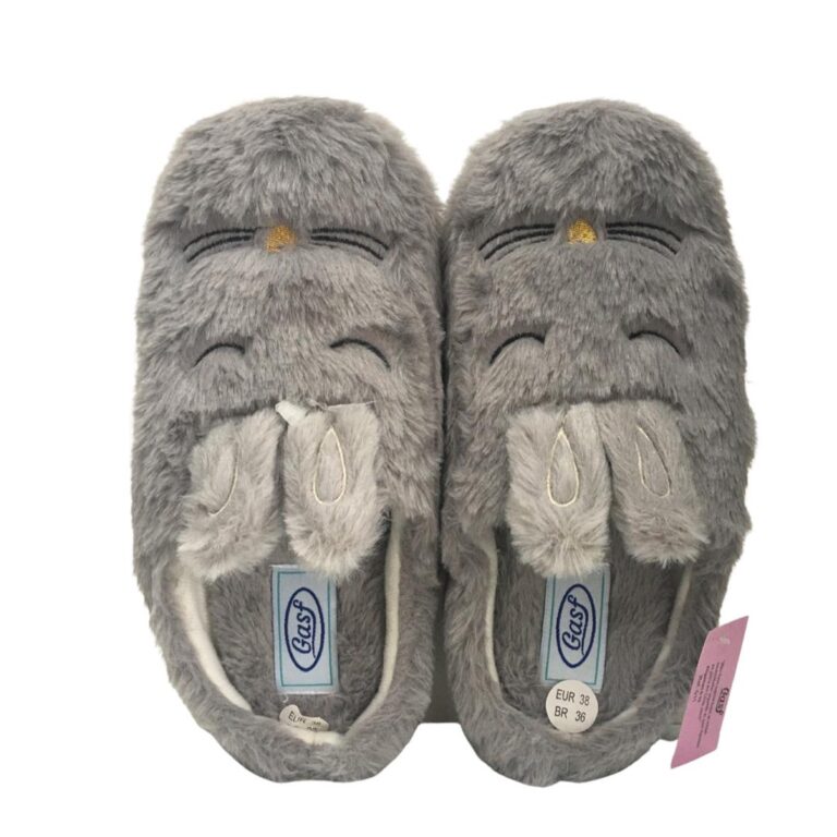 Gasf Pantufa Feminina Pelucia Coelho 011 Chinelo D