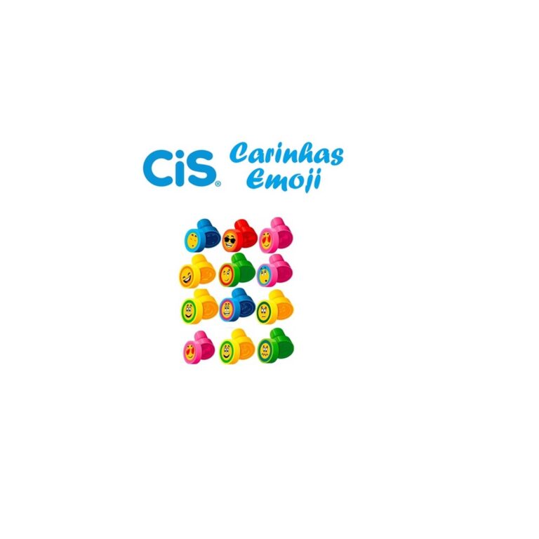 Carimbo Stamp Carinhas – Emoji com 12 Unidad