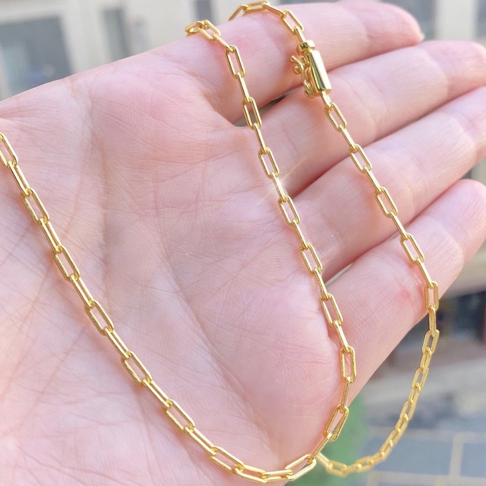 Cordão De Ouro Masculino Corrente Diamantada 70cm
