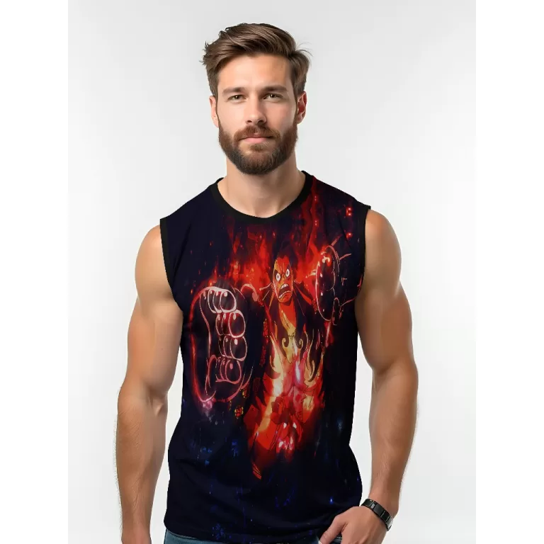 Camiseta Dry Fit Masculina UV 50+ Luffy Estampada 