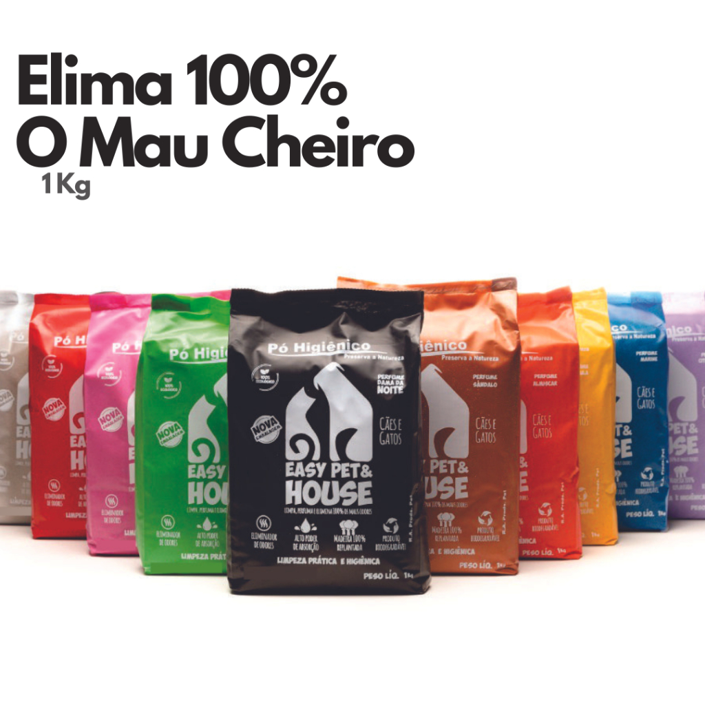Pó Higiênico Eliminador de Odores Easy Pet E House 1 Kg