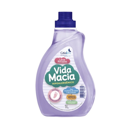 Lava Roupas de Bebê Vida Macia Hipoalergênico de