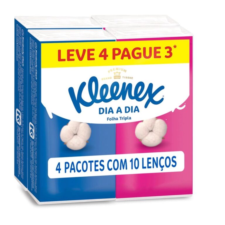 Lenço De Bolso Kleenex Dia A Dia Folha Tripla 4 P