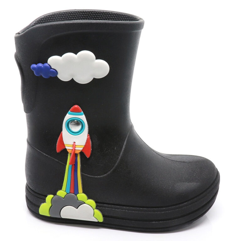 Galocha Bota de Chuva Infantil Plugt Menino Confor