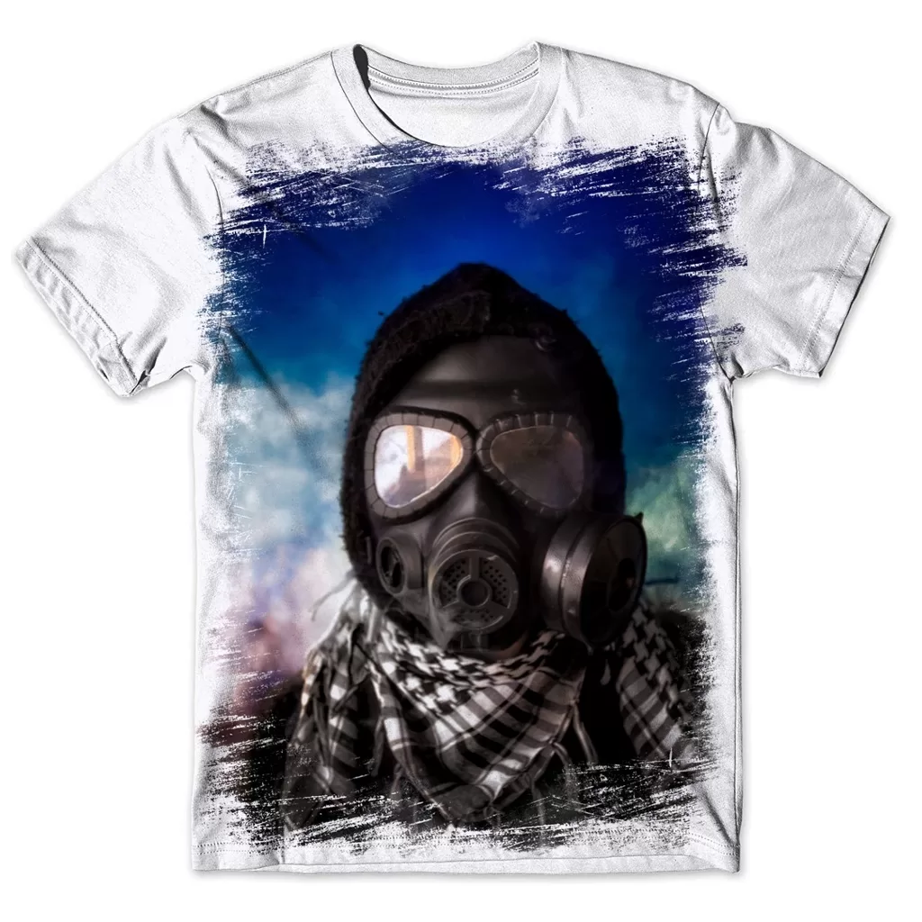 Camisa Camiseta Masculina cyberpunk futurista Ref 01