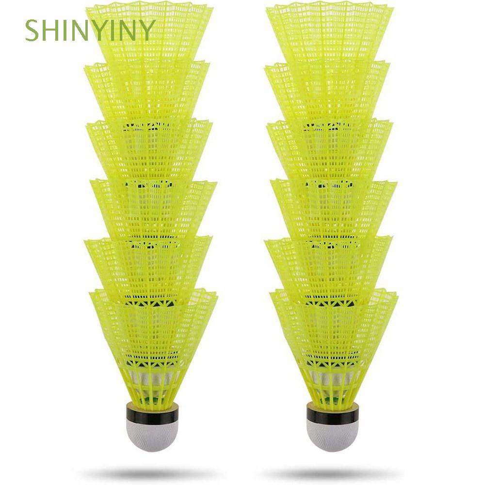 SHINYINY 3/6/12Pcs Homehold Outdoor Stable Indoor Sports Durable Nylon Badminton Shuttlecocks