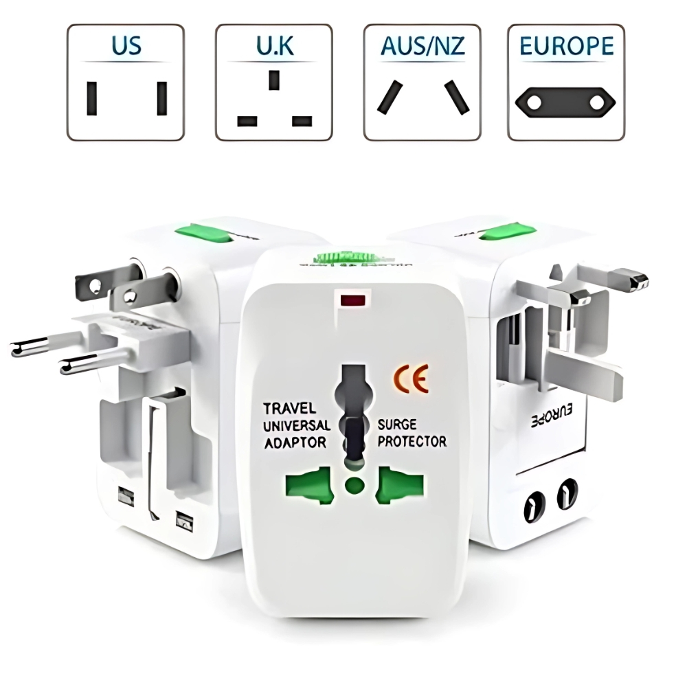Adaptador Tomada Universal Internacional Viagem + 150 Países