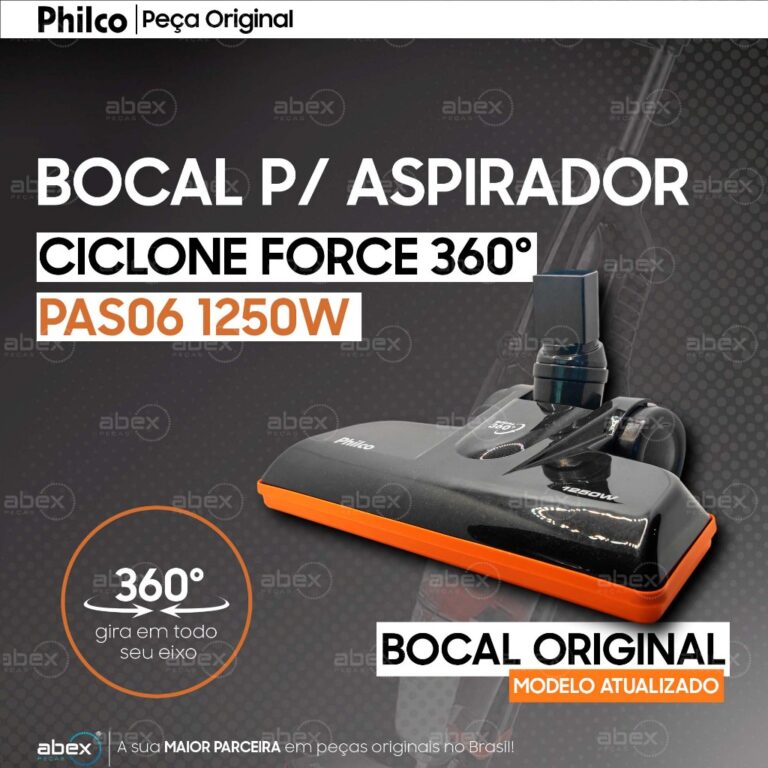 BOCAL ORIGINAL DO ASPIRADOR DE PÓ PHILCO CICLONE 